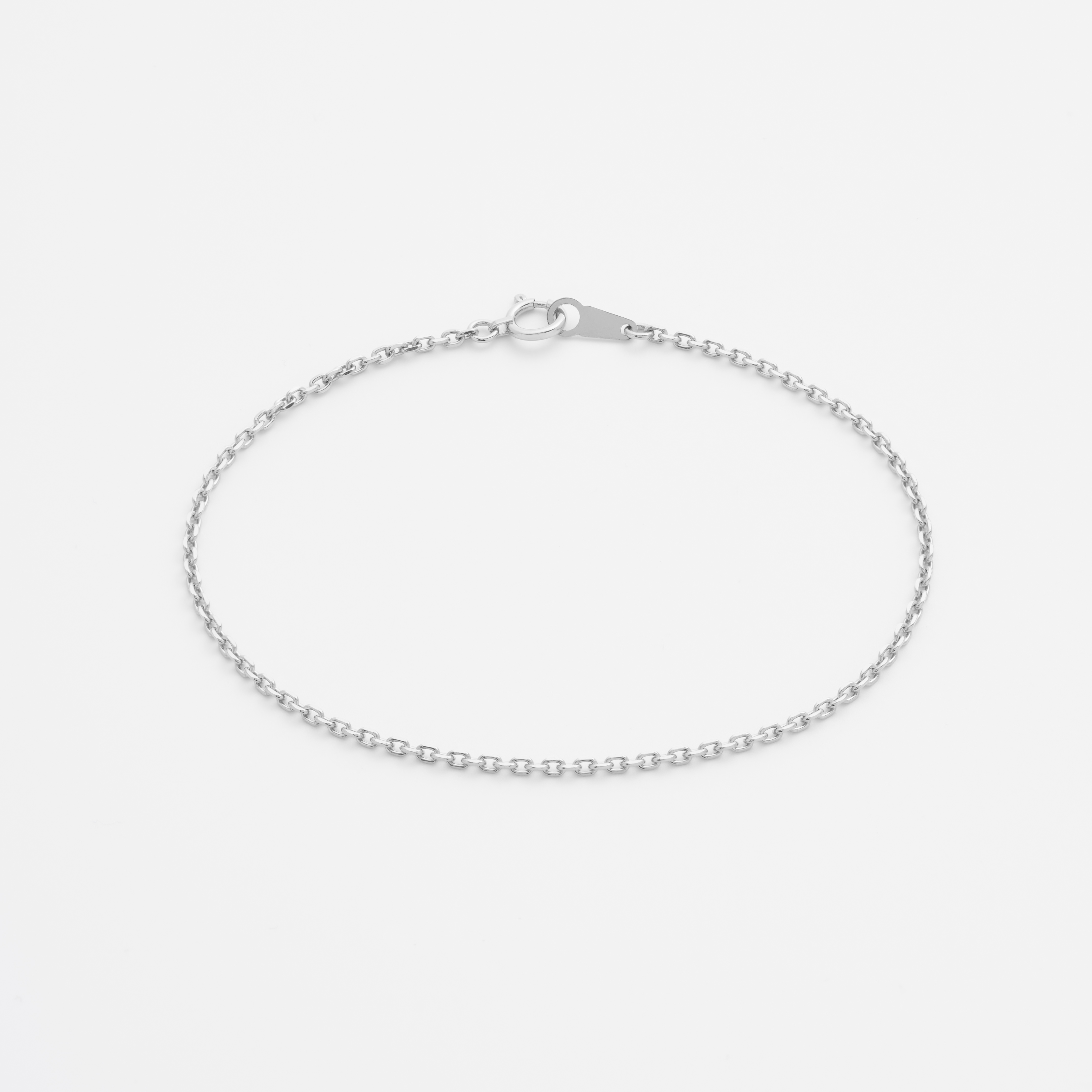 Shop Wide Diamond Cut Cable Chain Bracelet Pure Platinum 7879