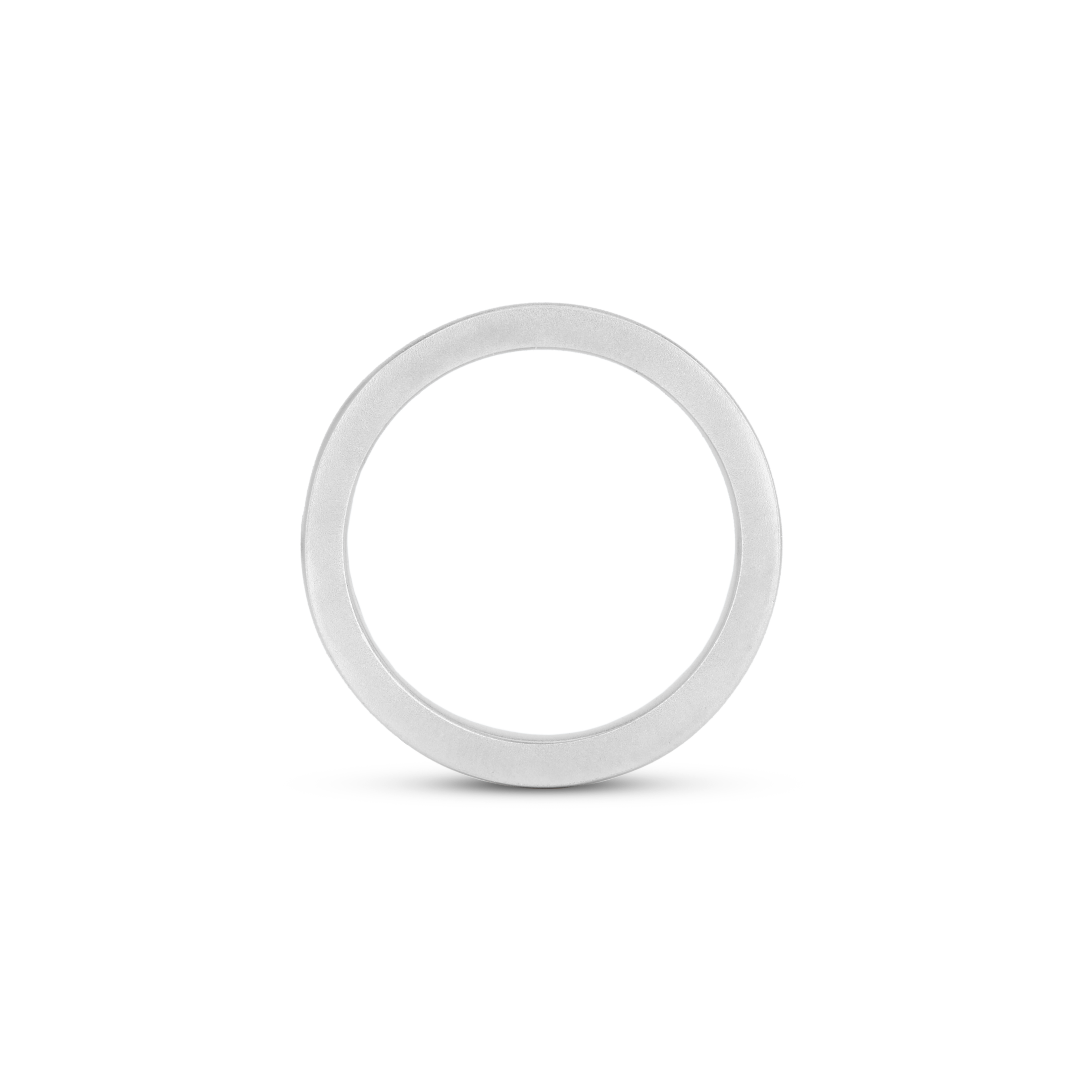 Shop Medium Flat Ring Pure Platinum 7879